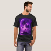 T-shirt Purple Moon Island Dreamscape (Devant entier)