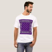 T-shirt Purple Paisley Bandanna (Devant entier)