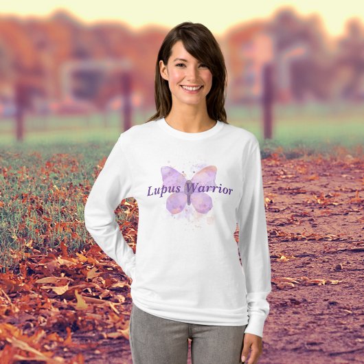 T-shirt Purple papillon Lupus guerrier