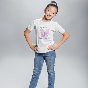 T-Shirt Purple papillon Lupus Guerrier maman