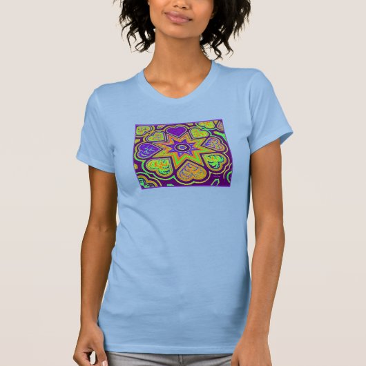 T-shirt 'Purple Passion' Dames (Devant)