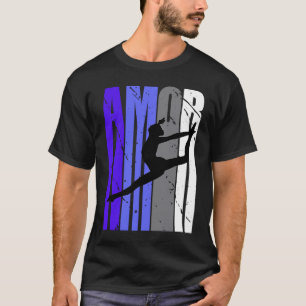 T-shirt Purple Retro Amor Dance Fan Dancer Squad Vintage C