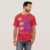 T-shirt Purple Ribbon Niece Overdose Awareness Long Sleeve (Devant entier)