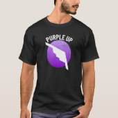 T-shirt Purple Up B2 Stealth Bomber Militaire Enfants Garç (Devant)