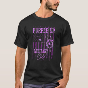 T-shirt Purple Up For Military Child Mois Dandelion Spark