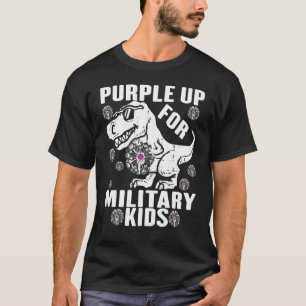 T-shirt Purple Up For Military Child Mois Dandelion Spark