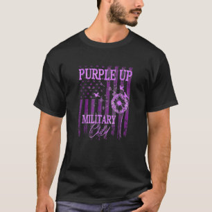T-shirt Purple Up For Military Child Mois Dandelion Spark