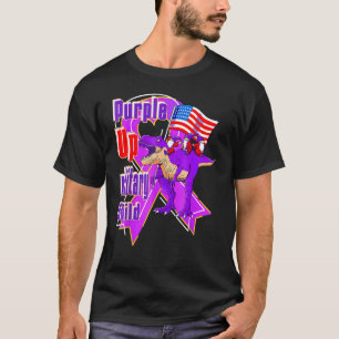 T-shirt Purple Up For Military Child Mois Dandelion Spark