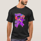 T-shirt Purple Up For Military Child Mois Dandelion Spark (Devant)