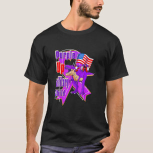 T-shirt Purple Up For Military Child Mois Dandelion Spark