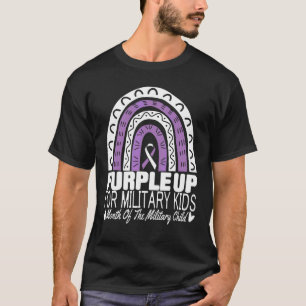 T-shirt Purple Up For Military Kids Mois Of Military Chil