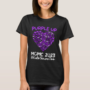 T-shirt Purple Up In April Moth Militaire Enfant MOMC Mili