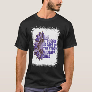 T-shirt Purple Up Militaire Tournesol Léopard Bleache