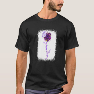 T-shirt Purple Up Militaire Tournesol Léopard Bleache