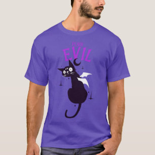 T-shirt Purr Evil Demon Chat Halloween Goth Gothique Dark