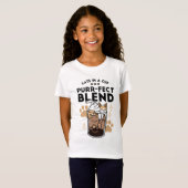 T-Shirt Purr-fect Blend : Cat and Coffee Art for Pet Lover (Devant entier)