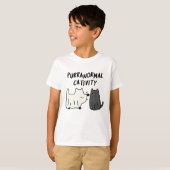 T-shirt Purranoral Cativité Funny Halloween Cat Pun (Devant entier)