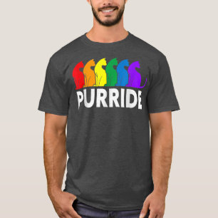 T-shirt Purride Amoureux des chats Pride Mois Gay Rights R