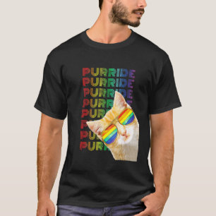 T-shirt Purride Cat Pride Mois Gay Droits Rainbow Cat