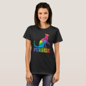 T-shirt Purride Cat  Pride Month Gay Rights Rainbow Cat (Devant entier)