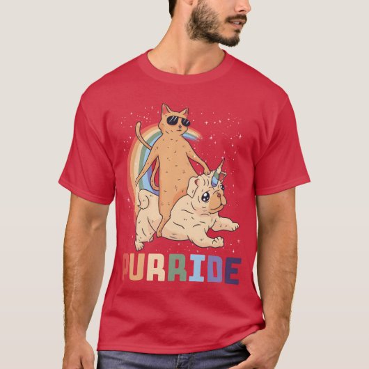 T-shirt Purride Chat Funny Chat Amis cadeaux (Devant)