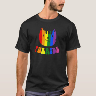 T-shirt Purride Gay Chat Gay pride Chat Maman Papa Kitten