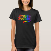 T-shirt Purride Rainbow Cat Lgbt Pride Mois (Devant)