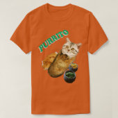 T-shirt Purrito Chat Dans Un Cadeau Burrito Jour D'Hallowe (Design devant)