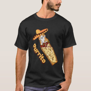 T-shirt Purrito Chat Funny Burrito Et Chats Lover T Kawaii