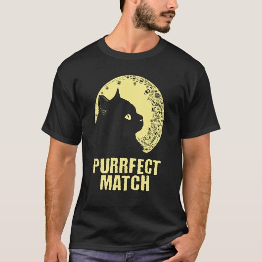 T-shirt Purrrfect Match Cat Mom Couples Cat Dad  Anniversa (Devant)