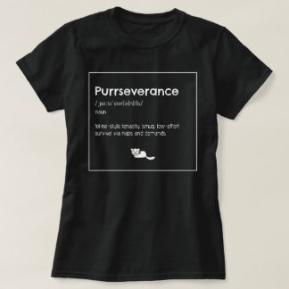 T-shirt purrseverance cat lover women power cat mom