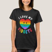 T-shirt Push It Pop It Jeu Carte Jeu Jouet Fidget Jouet (Devant)