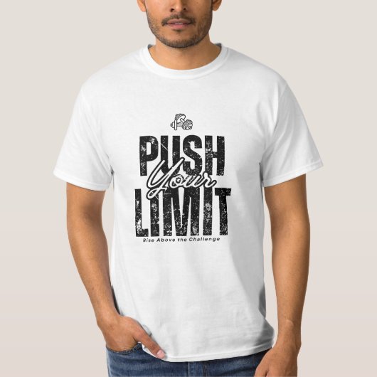 T-shirt Push Limit. Meilleur Pour Gym Rat Guy 🏋️ (Devant)