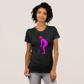 T-shirt Putage - Magenta (Devant entier)