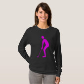 T-shirt Putage - Magenta (Devant entier)