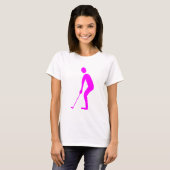 T-shirt Putage - Magenta (Devant entier)