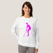 T-shirt Putage - Magenta (Devant entier)