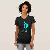 T-shirt Putting - Cyan (Devant entier)