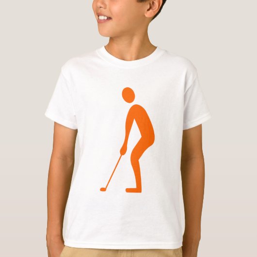 T-shirt Putting - Orange (Devant)