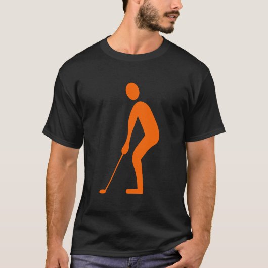 T-shirt Putting - Orange (Devant)