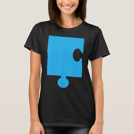 T-shirt Puzzle 1 Easy Puzzle Pièces Couple Halloween Costu (Devant)