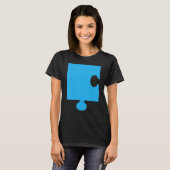 T-shirt Puzzle 1 Easy Puzzle Pièces Couple Halloween Costu (Devant entier)