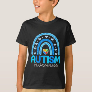 T-shirt Puzzle Arc En Avril Nous Portons Blue Autism Award