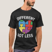 T-shirt Puzzle Autisme-Différent Pas Moins Sensibilisation (Devant)