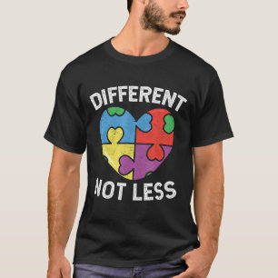 T-shirt Puzzle Autisme-Différent Pas Moins Sensibilisation