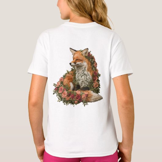 T-shirt Puzzle brodé Forest Fox (Dos)