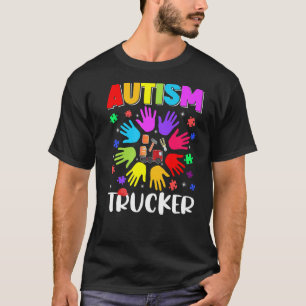 T-shirt Puzzle camionneur autisme Sensibilisation à l'auti