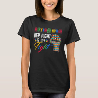 T-shirt Puzzle de la mère autiste Poing Autisme Sensibilis