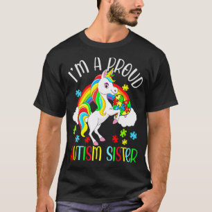 T-shirt Puzzle de licorne mignonne pour la sensibilisation