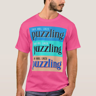 T-shirt Puzzle de loisir casse-tête intrigant pour fille f